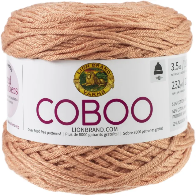 Lion Brand Coboo Yarn-Taupe