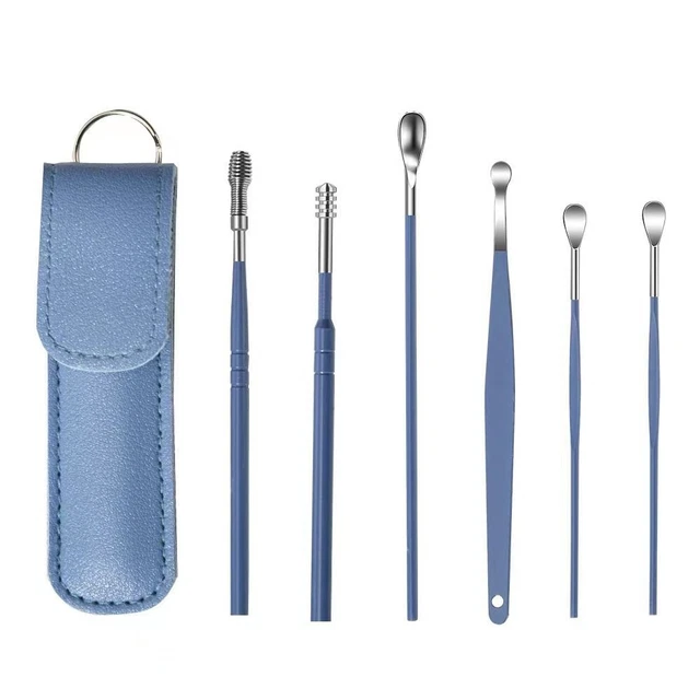 Kit profesional de herramientas de limpieza de orejas de eliminación de cera para oídos