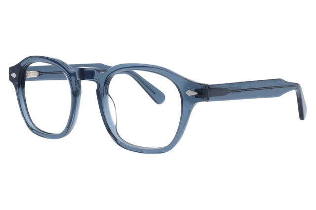 Lunettes De Vue Rondes AVM - Vert Translucide - 50mm - Style Rétro Moscot - Neuf Avec étiquette