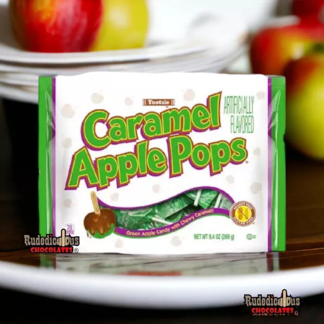 AMERICAN CANDY KARAMELL Äpfel Pops Tootsie Big Bag) 9,4oz 266g Neu USA ...
