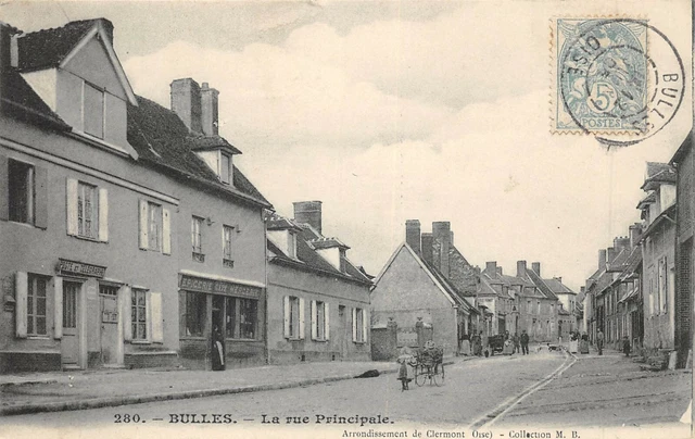 Cpa 60 Bulles La Rue Principale