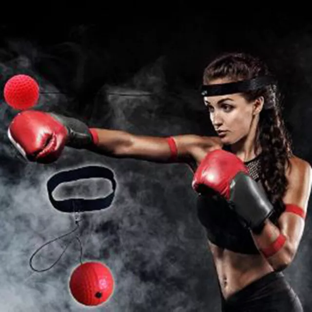 Boxing Fight Ball Headband for Reflex Reaction Speed Training in Boxing PuncF~m' 3