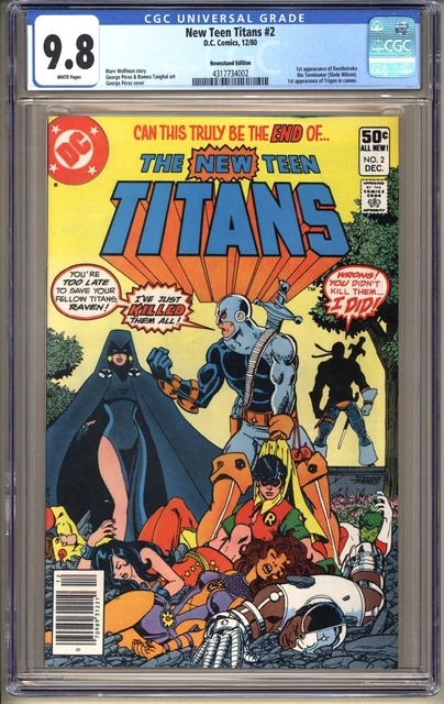 New Teen Titans #2 "Newsstand"  CGC 9.8 WP NM/MT DC Comics 1980 Perez Wolfman v1