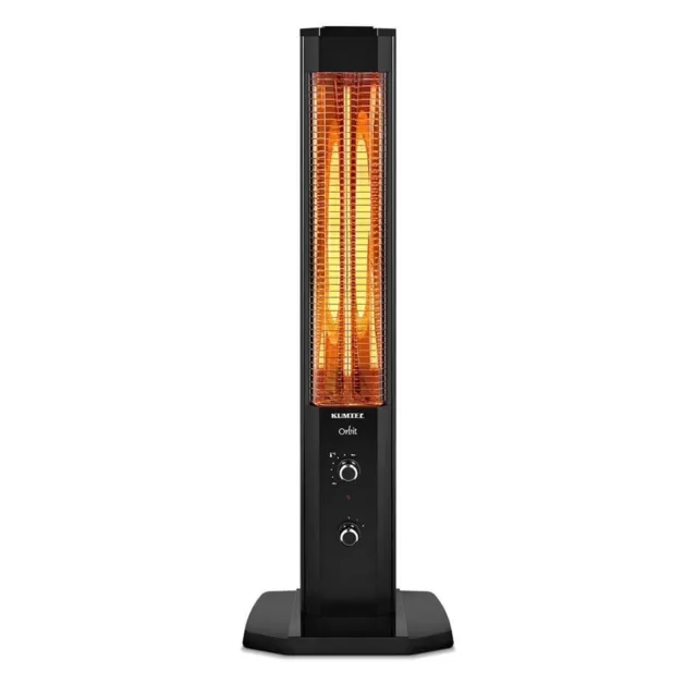 KUMTEL Infrarot Stand Heizstrahler 1200 Watt, Schwarz MH-1200