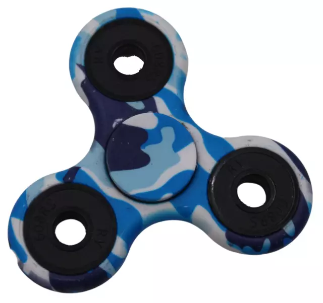(3) Hand Finger Spinner Kids Sensory Stress ADHD Anxiety Focus Camouflage Toy 2