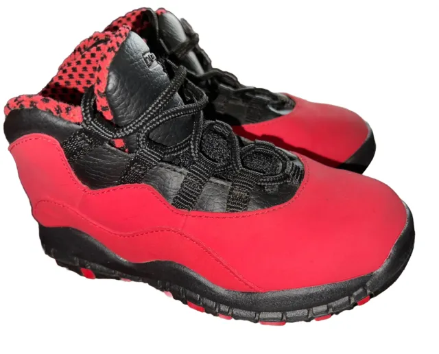 Jordan’s 10 Retro Mid Fusion Red Size 9C Toddler Sneakers 487212 605