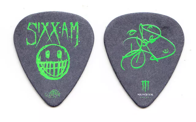 Sixx AM DJ Ashba Signature Black/Green Guitar Pick Motley Crue - 2008 Tour 6AM