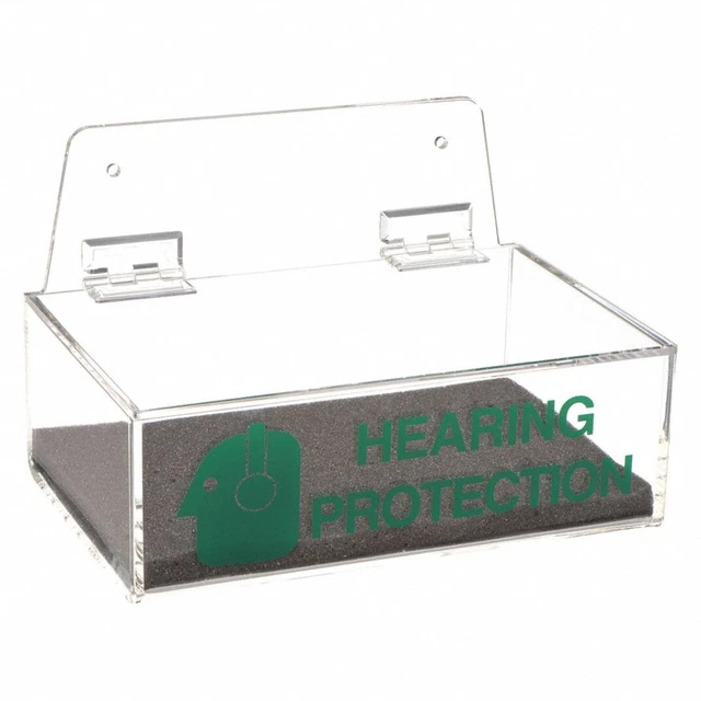 Reusable Ear Plugs Dispenser, Table Top, Wall Mount, 23Z422, Holds 100 Pair