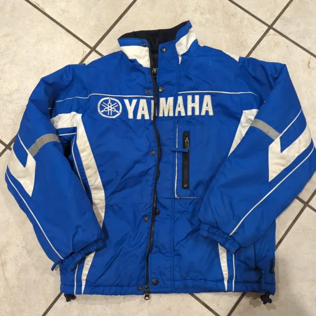 Yamaha Youth Snowmobile Jacket Blue Size XL, Full zip Racing