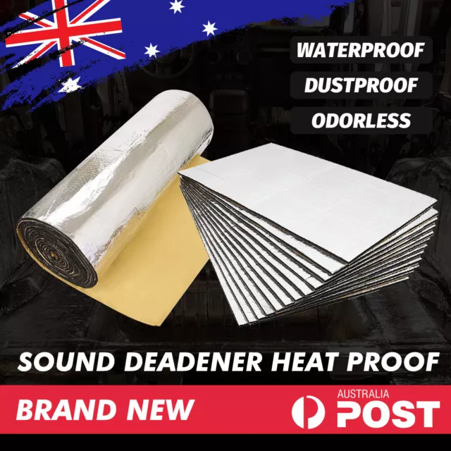 10mx1m Car Roof Heat Sound Insulation Mat Noise Deadening Deadener STOCK AU