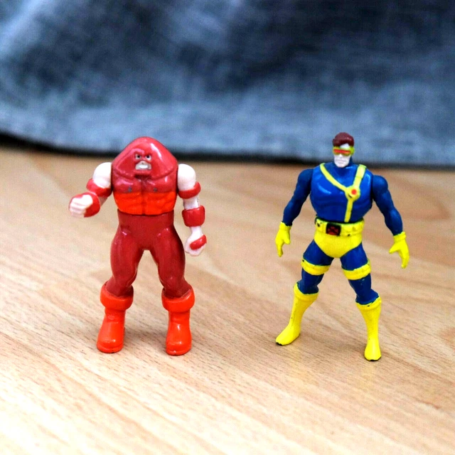 X-men Juggernaut & Cyclops 1994 3" Marvel Die-cast Steel action figure Toy Biz
