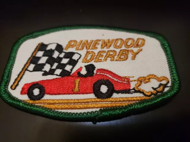 Pinewood Derby Race Car Patch