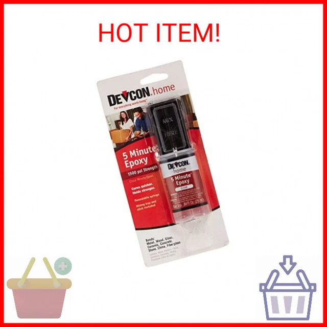 ITW Devcon 20845 High Strength Epoxy Anchoring Adhesive, 1-Pack, Clear