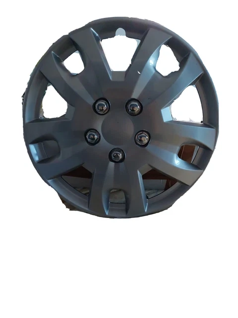 Giro 15" Tappi Ruota Auto Tappi Mozzo Coperture Plastica Set di 4 Argento Universale