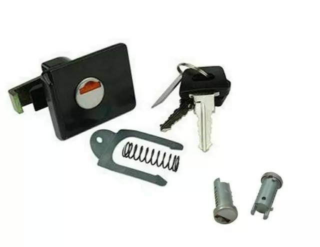 Vespa Px Xl Lml Nv Star Glove Box/Tool Box Lock Kit Set Of 3 - Black