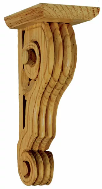 Pierced Carved Shelf Bracket, Feature Home Decor Hand Carved in Pinewood - PN592