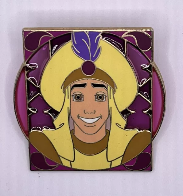 Disney Parks Royalty Mystery Reveal Conceal Pin Stained Glass Aladdin