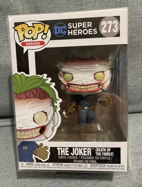 NEW The Joker Death of the Family Pop Vinyl #273 Funko DC Comics With Protector