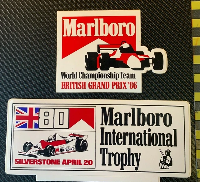 Malbrow Racing Sticker FORMULA 1 - Marlboro Race Sponsor - Official Event Stickers 1980'S Rare ...