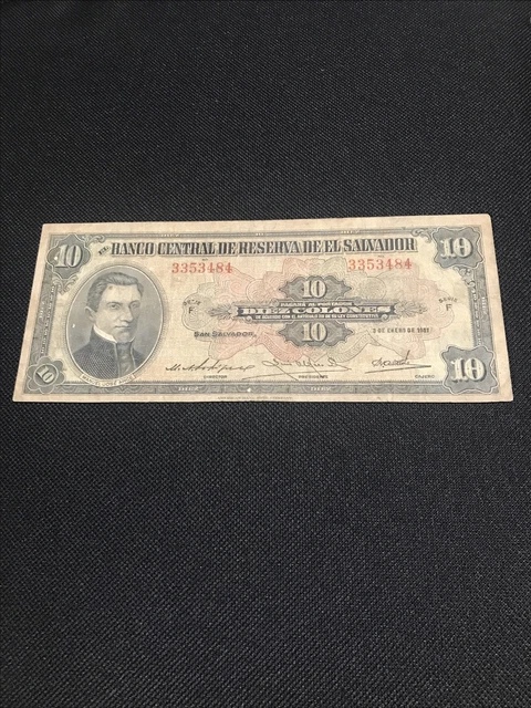 El Salvador 🇸🇻 10 Cólones 1951