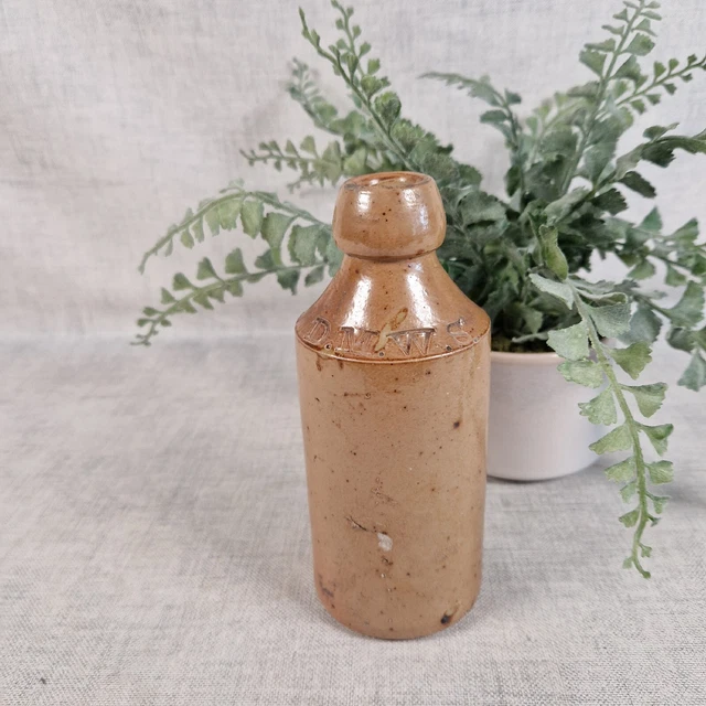 Antique 1870's FULHAM "THE POTTERY" Salt Glazed Stoneware Ink Bottle
