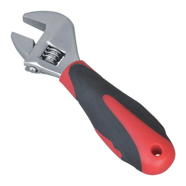 6" Inch Stubby Mini Adjustable Wrench / Shifting Spanner,  Polished Steel, NEW