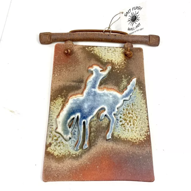 Hull Clayworks Wall Hanging Plaque Hand Made Pottery Southwestern Arizona Horse