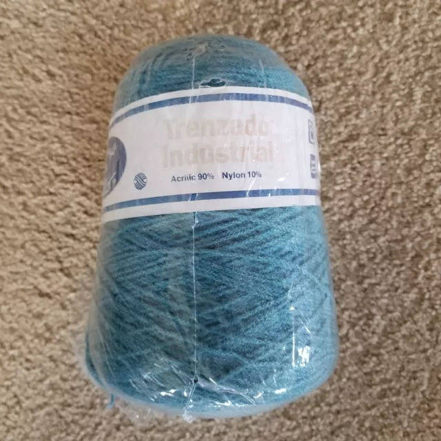 Nueva máquina de tejer hilo azul-verde TRENZADO industrial #1494A cono 1251 yardas