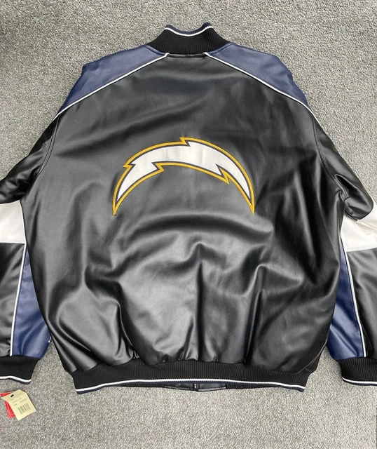 San Diego LA Chargers G3 Carl Banks vtg 90s Varsity Bomber zip Jacket sz-2XL-NWT
