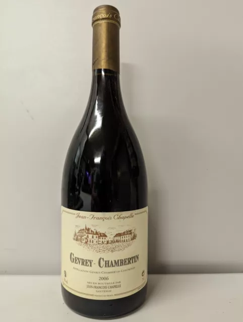 GEVREY CHAMBERTIN - 2006 - 18 ans - DOMAINE JEAN-FRANCOIS CHAPELLE à SANTENAY 2