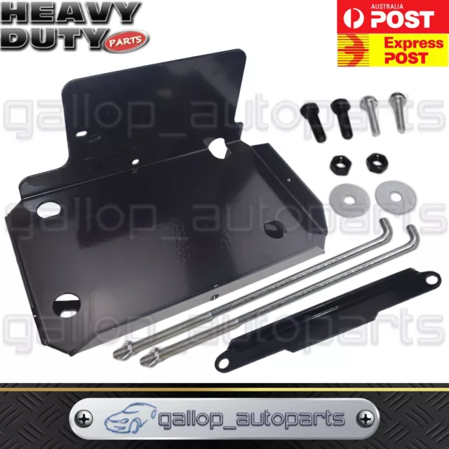 Dual Battery Tray Fit Toyota Hilux Fortuner GUN N80 Stainless Steel 4WD 2015+