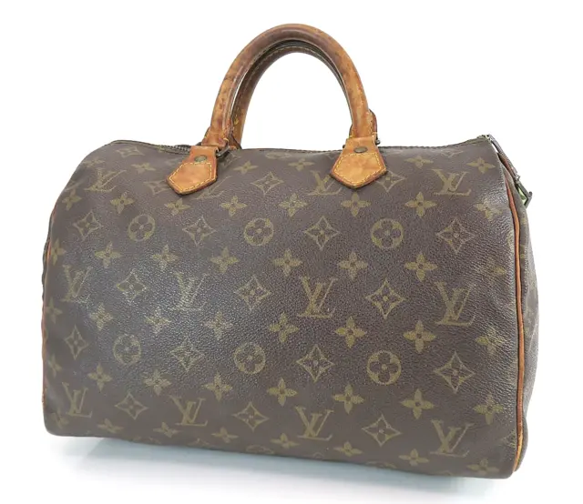 Authentic LOUIS VUITTON Speedy 30 Monogram Boston Handbag Purse #55273