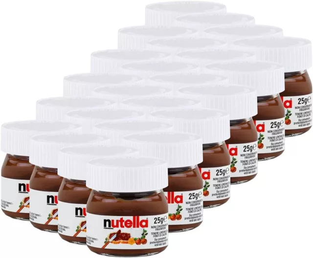 Ferrero Nutella Set di 24 Bicchieri da 25 gr Cioccolato Spalmabile 235720