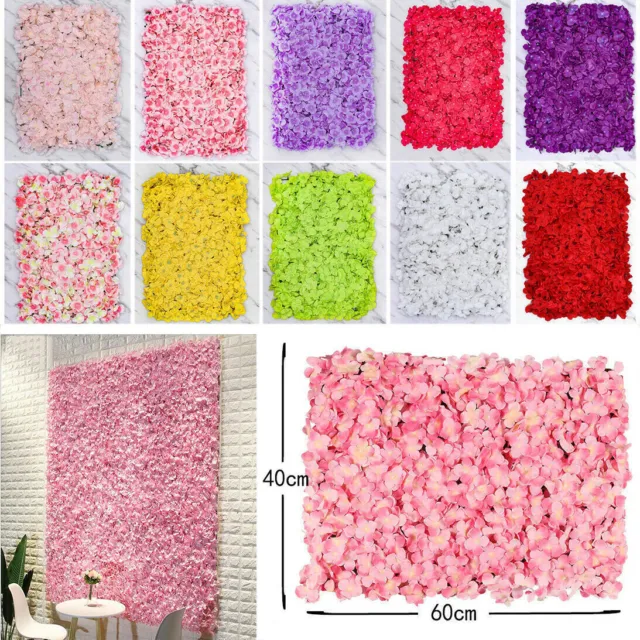 Artificial Panel Wall Party Flower Wedding Home Backdrops Hydrangea Background