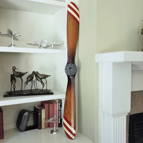 Replica Barnstormer Red & White Striped 46" Wood Wooden Airplane Plane Propeller Replica Barnstormer Red & White Striped 46" Wood Wooden Airplane Plane Propeller