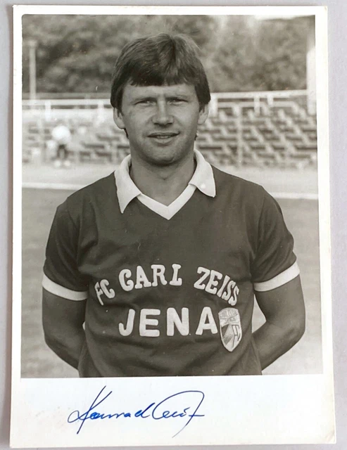 Konrad Weise Carl Zeiss Jena DDR Fußball Autogrammkarte signiert (Oy-2560