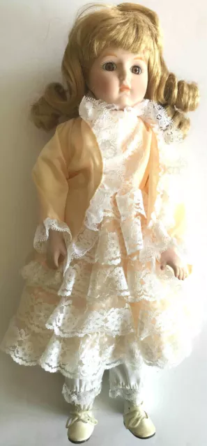 Vintage Heritage Mint Ltd Collection Porcelain Head Collectible Doll 16” Tall