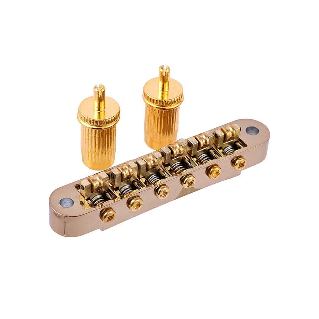 Roller Saddle 6-String Electric Guitar Bridge Tailpiece for Epiphone Les Paul LP