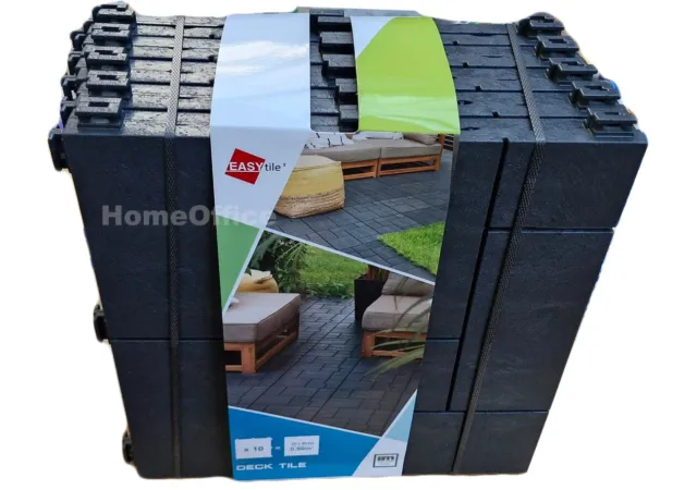 10 x azulejos compuestos de jardín para pisos de cubierta 30x30 cm banderas de patio ♻️