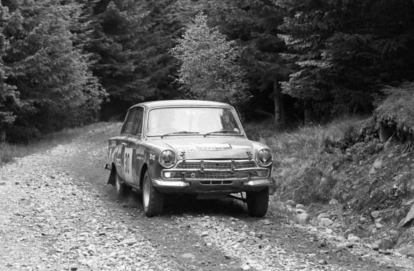 Photo Ancienne Course Auto – Lotus Ford Cortina MkII, Rally Car, 1968, Tirage Original