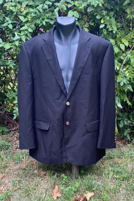 Ferrecci Sport Coat Jacket Men's size 48 R ITALY Black Suit Jacket Blazer lined