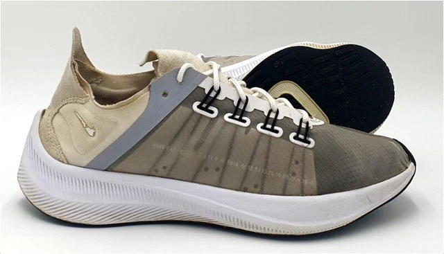 Scarpe da ginnastica tessili Nike Exp Running AO1554-100 bianche grigio lupo UK5.5/US6Y/EU38.5