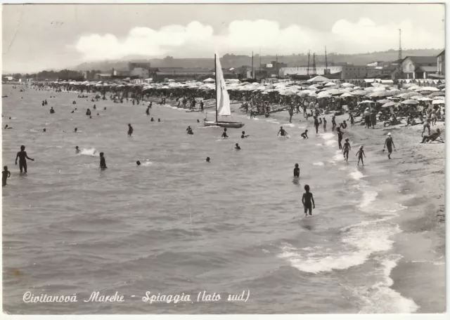 Civitanova Marche - Macerata - Spiaggia - Viagg. 1965 -10373-