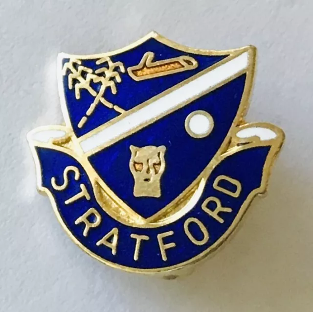 Stratford Bowling Club Badge Pin Rare Vintage (L18)