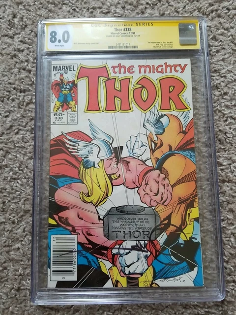 Thor 338 8.0 CGC Signed Walt Simonson 2nd App. Beta Ray Bill