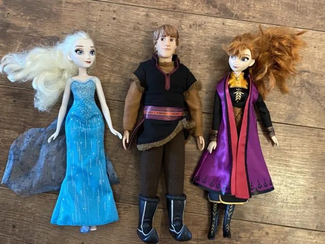 Frozen Dolls Kristoff Anna Elsa Collection Bundle Frozen 2 Toys Disney Kristof