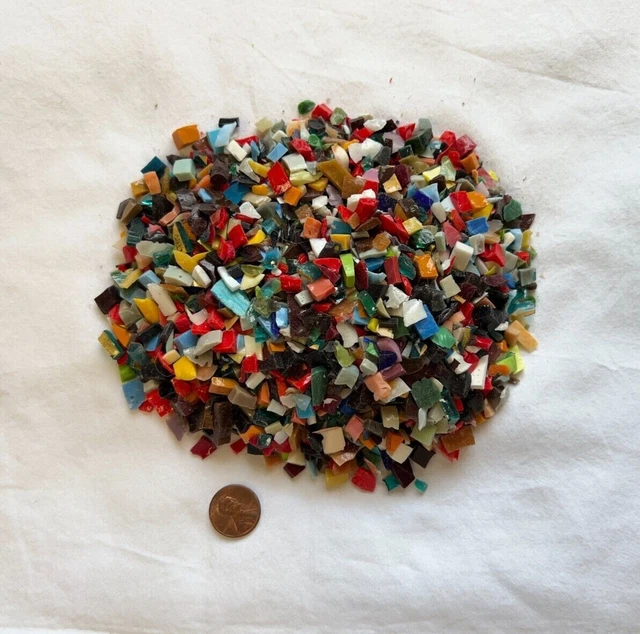 1 pound of genuine, smalti glass floor sweepings from the studio floor of bachor 1 pound of genuine, smalti glass floor sweepings from the studio floor of bachor