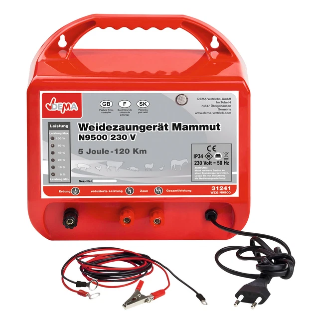 918301 Weidenzaungerät Mammut N9500 / 230v Elektrozaun Weidezaun