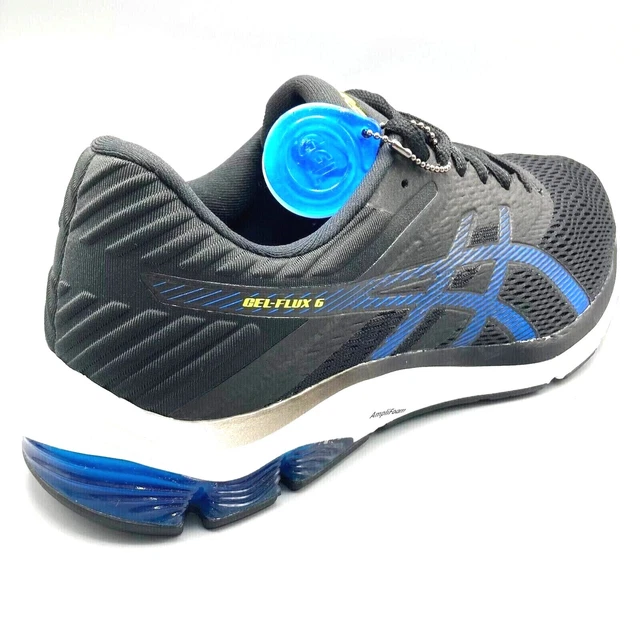 Asics Gel Flux 6 Mens Running Walking Shoes Trainers UK 6- 13  black / blue