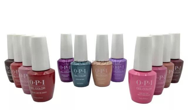 OPI PERU GelColor Soak-Off Gel Nail Polish Base Top 15ml / 0.5 oz NEW AUTHENTIC